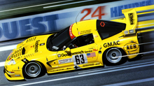 Artwork and paintings depicting action from GT and Le Mans racing